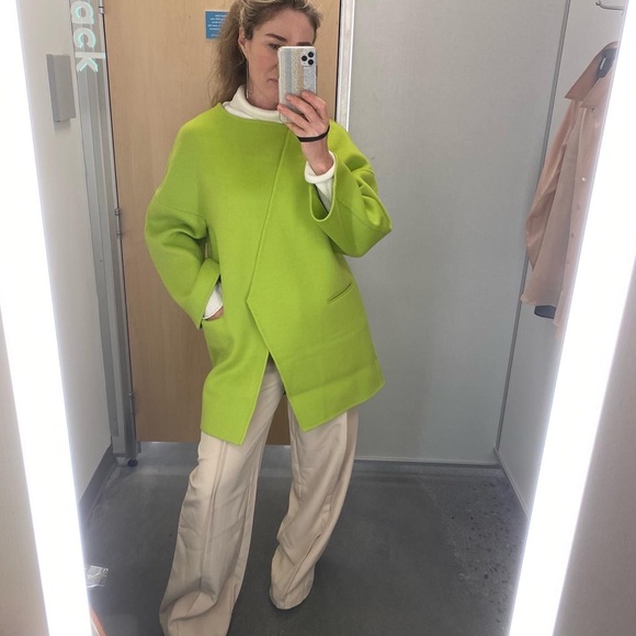 Blue Sky Factory Mongolian wool coat Sz S/M Brand New - Picture 12 of 16